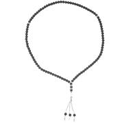 WATIIFUFU Buddha Beads Bracelet Black Chain Prayer Worship Accessory Delicate Rosary for Meditation and Pilgrimage Daily Wear