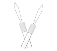 WATIIFUFU Button Hook and Zipper Pull Helper Easy to Use Quick Button Attachment Tool Acrylic 2pcs Dressing Aid for Seniors and Elderly for Pants, Clothes, Coats, and Sweaters