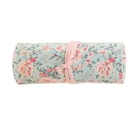 WATIIFUFU Canvas Pencil Wrap Roll up Case with 48 Slots, Portable Handmade Fabric Pencil Pouch for Artists, Suitable for Suitcase and Purse Storage
