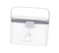 WATIIFUFU Capacity Medicine Storage Box with Handle Household Medical Organizer for Family Use Portable Multi-Layer Emergency Medication Case for Travel and Outdoor Activities