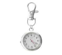 WATIIFUFU Casual Pocket Watch for Nursing Keyring Quartz Movement Lightweight Design for Nurse Shifts and Everyday Use Random Color
