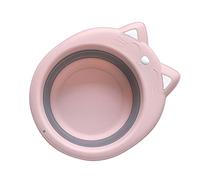 WATIIFUFU Cat Bath Sink Bowl Portable Folding Wash Basin for Newborn Pp Multifunctional Space-Saving for Travel