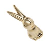 WATIIFUFU Ceramic Rabbit Figurine Compact Bunny Statue Table Decor for Living Office Tearoom Easy-clean Craft Ornament Gift for Family Friends Colleagues