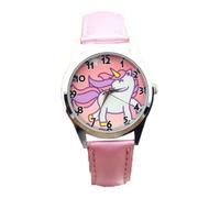 WATIIFUFU Children Watch Adjustable Design Precise Timekeeping Alloy Case Imitation Leather Strap Ordinary Glass Mirror Stylish Student Cartoon Wrist Watch Birthday Gift for Boys and Girls