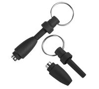 WATIIFUFU Cigar Punch Tool and 2pcs Silicone and Stainless Steel Portable with Precision Punching and Versatile Compatibility, Retractable Keychain Opener for Travel and Social Events for