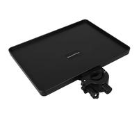 WATIIFUFU Clamp-on Rack Tray Sound Card Tray Black Abs Metal Height Adjustable Thickened Design Prevents Items from Slipping for Live Streaming