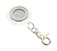 WATIIFUFU Clip on Pocket Watch for Nurses with Keychain Design, Precision Movement, Super Lightweight Silicone Case, Easy to Check Time, for Work in The Hospital and Daily Life