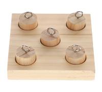 WATIIFUFU Cockatiel Conure Interactive Bird Reduce Aggression and Loneliness Grinding Mouth Wood Parrot Supply Pet Bird Play Accessory for Conure and Parakeet