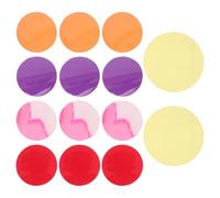 WATIIFUFU Colored Lighting Gel Filters Dimming Diffuser Lamp Gel round 15pcs with Removable Adhesive, 2 Inch Pvc Lighting Filter Sheets for Home Use and Events for Ambient and Stage Light