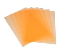 WATIIFUFU Colored Pvc Light Diffuser Sheets 6pcs Lighting Gel Filters for Photography and Optical Experiments, Orange Film Sheets for Studio and Classroom Use
