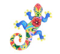 WATIIFUFU Colorful Gecko Hanging Decoration Wall Art Iron Sturdy Creative Home Wall Decor with Simple Installation for Living Room