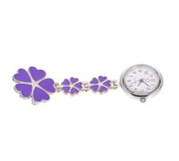 WATIIFUFU Creative Nurse Watch Purple Mini Pocket Hanging Decorative Watch for Nurses Festival Stylish and Practical Design