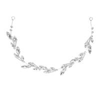 WATIIFUFU Cubic Zirconia Headband Hair Accessories for Women Wedding Silver Alloy Romance Style for Bride and Celebration
