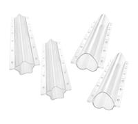 WATIIFUFU Cucumber Shaping Vegetable Shape 4pcs Acrylic Fruit Shaping Accessories for Gardening Break Resistance Star Heart Mold