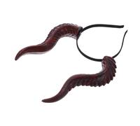 WATIIFUFU Demon Horns Headband for Halloween Cosplay Detachable Horns Red Fiend Style for Masquerade Festivals