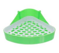 WATIIFUFU Detachable Lightweight Abs Hamster and Guinea Pig Litter Tray Small Animal Potty for Kitchen and Porch Use Green Pet Pan for Animal Training