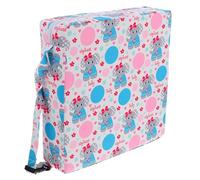 WATIIFUFU Dining Chair Booster Cushion for Years Polyester with Double Safety Straps Non-Slip Seat Pad for Dining Table Study Desk Piano Chair Blue Elephant Design
