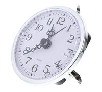 WATIIFUFU DIY Clock Kit with Silver Plastic round Mini Clock Insert for Desk and Shelf Adds Artistic Touch and Elegant Tabletop Display