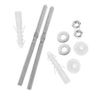 WATIIFUFU Dome Head Bolts Basin Replacement Parts Basin Fixing Screws Extended Length Abs Iron Anti-loosening Fasteners