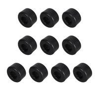 WATIIFUFU Double Row Pu Roller Skate Shock Absorbers Black 10pcs Set with Four Wheel Configuration, Reduces Impact and Vibrations for Quad Skates and Skateboards for Outdoor Skating