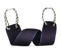 WATIIFUFU Double-Sided Exfoliating Back Scrubber Washcloth for Shower Strong Back Washer Cloth in Navy Blue Dead Skin Removal and Deep Cleansing for Men and Women