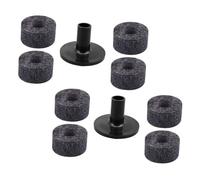 WATIIFUFU Drum Cymbal Felt Pads and Sleeves Standard Grey Replacement Accessories for Drum Kits Electronic Professional Percussion Upgrade for Improved Sound Quality