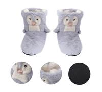WATIIFUFU Dusty Blue Winter Boots for Adults Soft Indoor Floor Boots with Anti-skid Sole Breathable Warmth and Comfortable Fit Non-slip Footwear for Home Use