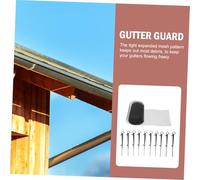 WATIIFUFU Easy Install Plastic Gutter Guard Mesh with Ground Stakes Clog Balcony Downspout Filter for Garden Drain Covers Leaf and Debris Protection Flexible and Practical Outdoor Netting