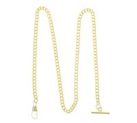 WATIIFUFU Electroplated Gold Pocket Watch Chain with Tuck Lock Clasp Lightweight Clothing Accessory for Men and Women Stylish Metal Buckle for DIY Fashion and Portable Carry