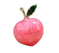 WATIIFUFU Elegant Pink Peach Brooch Pin Badge for Women, Copper Material with Easy to Pin Feature, Clothes Decoration for Engagement and Wedding Accessories
