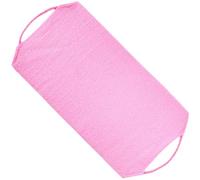 WATIIFUFU Exfoliating Bath Cloth Shower Stretch Cloth Elastic Drawstring Design, Dual-Sided Strong Scrubbing, Pink Polyester and Bamboo Fiber, 40X20Cm, for Home and Travel Bathing Care