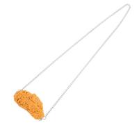 WATIIFUFU Fake Fried Chicken Drumstick Pendant Necklace Hip Hop Food Hanging Chain Novelty Fried Food Decoration for Women’S Costume Accessories