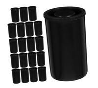 WATIIFUFU Film Canisters with Lids 20pcs Black Abs Reusable Camera Reel Containers Compact Design for Film Roll Storage Suitable for Photography Enthusiasts