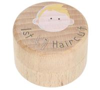 WATIIFUFU First Haircut Keepsake Box Wooden Memory Holder for Boys and Girls Adorable Haircut Storage for Present for Newborns