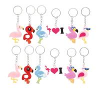 WATIIFUFU Flamingo Accessories Collection: 12pcs Keychain Ornaments Fashion and Fashionable Decor