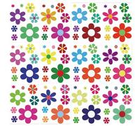 WATIIFUFU Flower Wall Stickers with Cute Vintage Daisy Design 12 Sheets with Delicate Pattern, PVC Material Add Natural Vibe and Decorate Room for Bedrooms and Classrooms