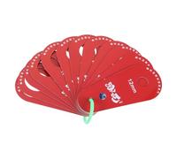 WATIIFUFU Fruit Diameter Measuring Caliper Gauge for Cherry Blueberry Thick Red Handheld Measuring Tool with Linked Blueberry Scale, Accurate Fruit Size Measurement for Harvest and Quality