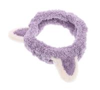 WATIIFUFU Fuzzy Cat Ears Headband Soft Plush Spa Makeup Face Wash Headband Cat Ear Hair Hoops for Washing