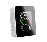 WATIIFUFU Gas Analyzer Air Quality Monitor with Temperature Humidity Detection for Home Office Greenhouse Portable LCD Display Environmental Sensor