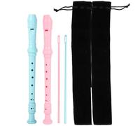 WATIIFUFU German Style 8 Hole Soprano Recorder Instrument for Beginners with Simple Playing Style and Strong Sound Penetration, Lightweight Abs Flute