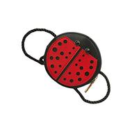 WATIIFUFU Girls Cartoon Ladybug Coin Purse Stylish Shoulder Bag Pu Material Organizer for Boys and Girls for School Parties Travel