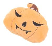WATIIFUFU Halloween Themed Pumpkin Shaped Plush Cat with Catnip for Teething and Independent Play, Soft Orange Stuffed for Indoor Cats and Kittens