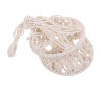 WATIIFUFU Handmade Macrame Lamp Shade Boho Cotton Rope Pendant Light Cover Hanging Woven Lampshade for Rustic Modern Home Decor Bedroom Nursery Cafe