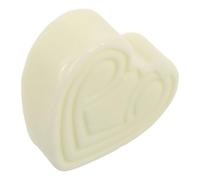 WATIIFUFU Heart Shape Soap Bar for Gentle Cleansing and Moisturizing with Cream Texture, Light Green Handmade Soap Cube Suitable for Home Use to Nourish and Soften Skin