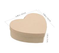 WATIIFUFU Heart Shaped Kraft Paper Presentation Box DIY Valentine S Day Case for Flowers Candy Party Favors Eco-friendly Storage with Smooth Surface and Simple Design