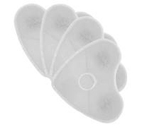 WATIIFUFU Heart Shaped Pet Water Fountain Filter 4pcs Coconut Shell Replacement Filters for Cat Fountain Filtering Impurities and Maintaining Fresh Water