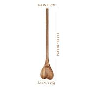 WATIIFUFU Heart-Shaped Wooden Honey Spoon, Reusable Wear-Resistant Wooden Dessert and Stirring Spoon for Home Kitchen, Convenient Cooking Utensil Gift for Valentine’S Day