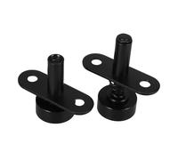 WATIIFUFU Heavy Duty Spring Loaded Pivot Shaft for Folding Screens and Decorative Wooden Partitions, Black Rotating Door Pivot Hinge Hardware for Interior Room Dividers