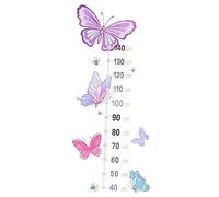 WATIIFUFU Height Chart Wall Sticker for Kids and Toddlers Growth Measurement Decal with Colorful Insect Pattern, Self-adhesive Baby Height Chart for Bedroom, Nursery, and Playroom Wall Decor, 2pcs Set