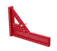 WATIIFUFU High Precision Aluminum Alloy Carpenter Square with Hidden Pin Multi-angle Measuring Ruler for Woodworking Hole Scribing and Accurate Line Marking Tools